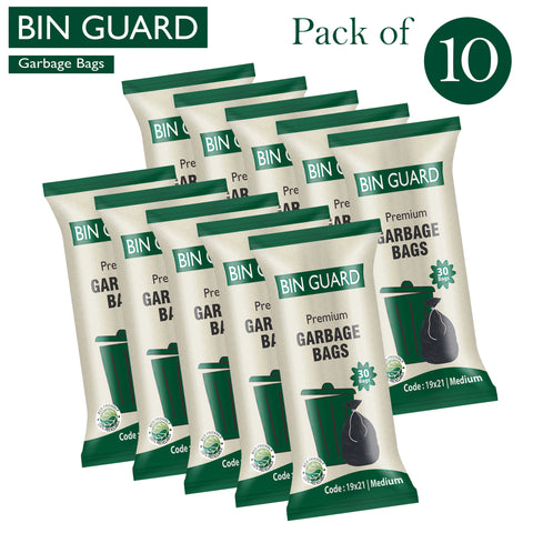 Bin Guard Premium Garbage Bags – Pack of 30
