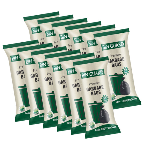 Bin Guard Premium Garbage Bags – Pack of 30