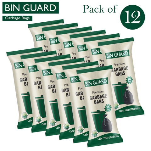 Bin Guard Premium Garbage Bags – Pack of 30