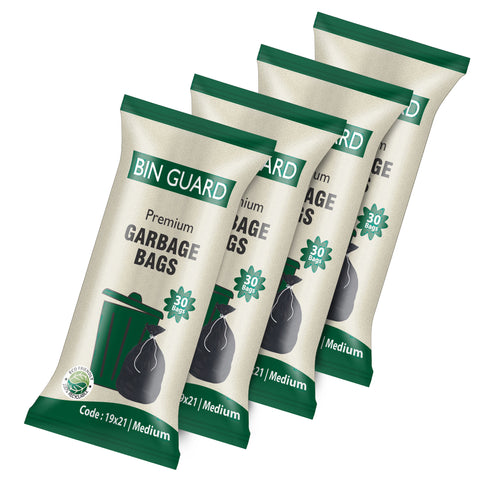 Bin Guard Premium Garbage Bags – Pack of 30