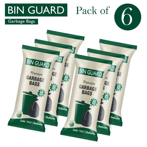 Bin Guard Premium Garbage Bags – Pack of 30