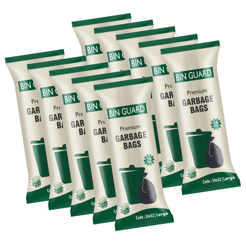 Bin Guard Premium Garbage Bags– Pack of 10