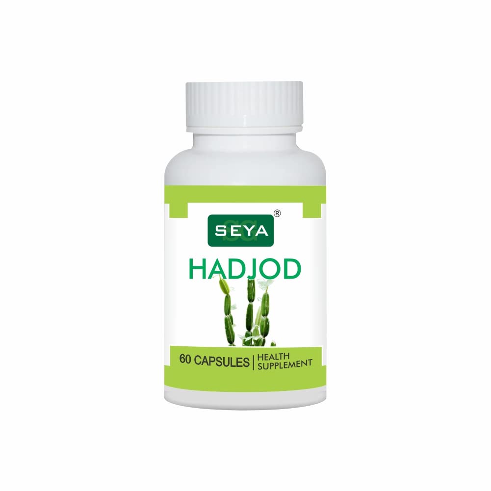 SEYA Hadjod Capsule, 60 Cap (Pack of 1) / Bone and Joint Wellness, For Dental Health, Non GMO
