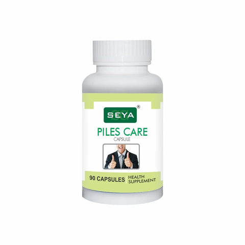 SEYA Pilescare Capsule, 90 Cap (Pack of 1) / For Piles, Hemorrhoid Support
