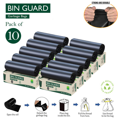 Bin Guard Garbage Bags – Pack of 10