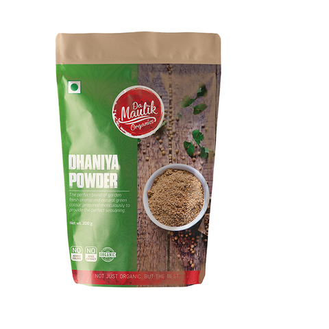 Damaulik Organics Dhaniya Powder 200gm -  Certified Organic ,No added preservatives and Colour ,100% Premium Quality