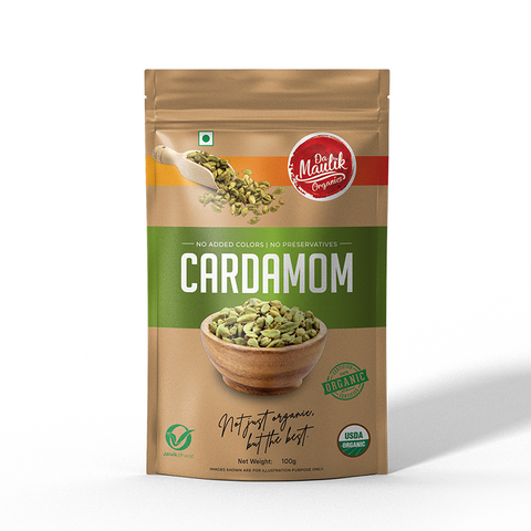 Damaulik organic Cardamom 100gm - Certified Organic ,No added preservatives and Colour ,100% Premium Quality